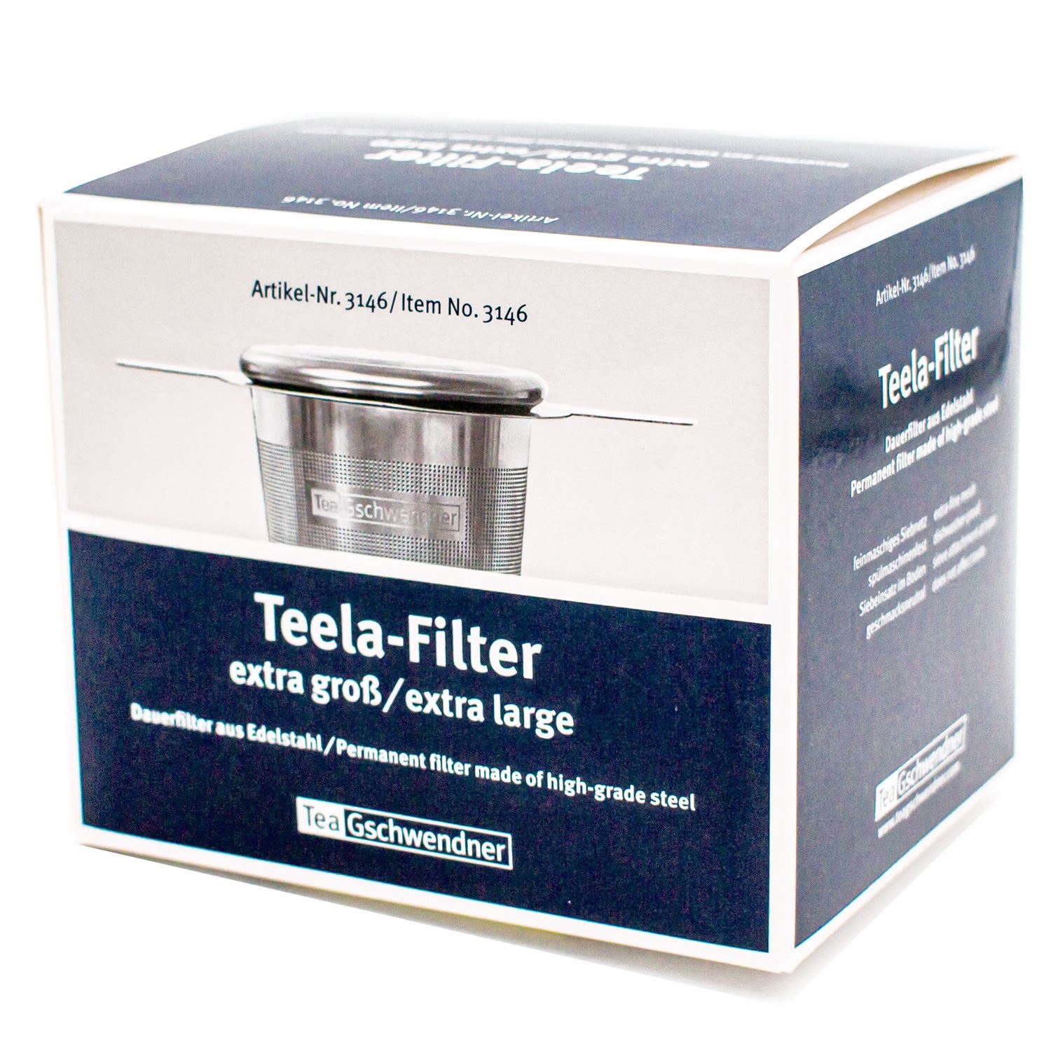 Teela-Filter extra groß aus Edelstahl von TeaGschwendner, Teela-Filter, Filter, Edelstahl, groß, Kaffeewahl