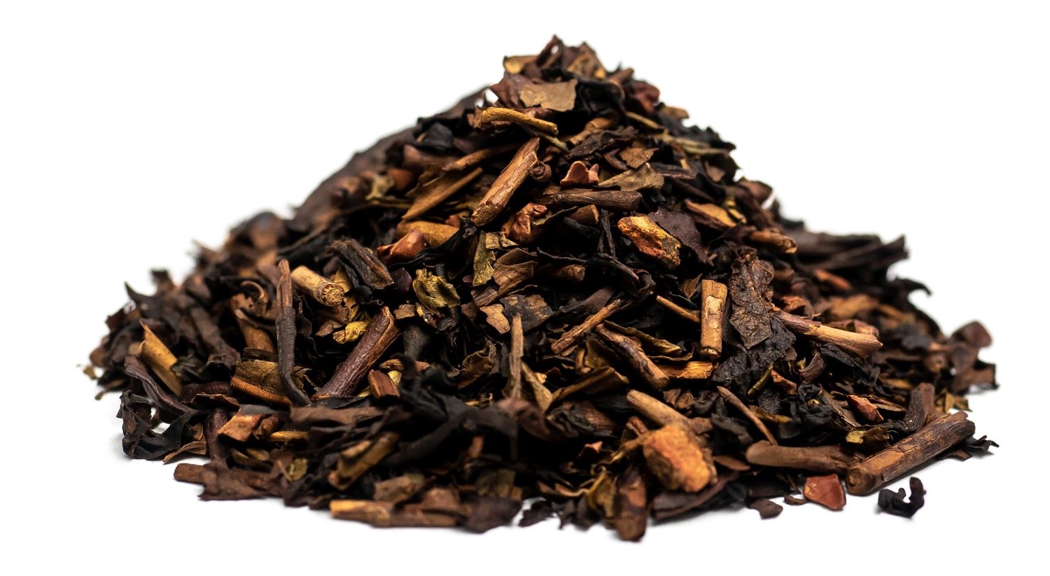 Haufen loser Hojicha Tee gerösteter Grüntee, tee, lose-blatt, schwarzer tee, zerrissen, haufen
