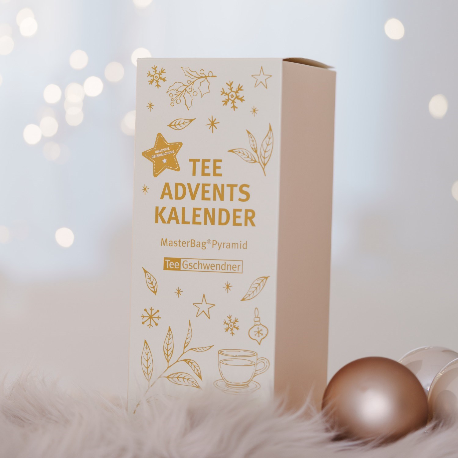 Tee Gschwendner Adventskalender MasterBag Pyramid weiß, tee, adventskalender, kalender, geschenk, pyramide