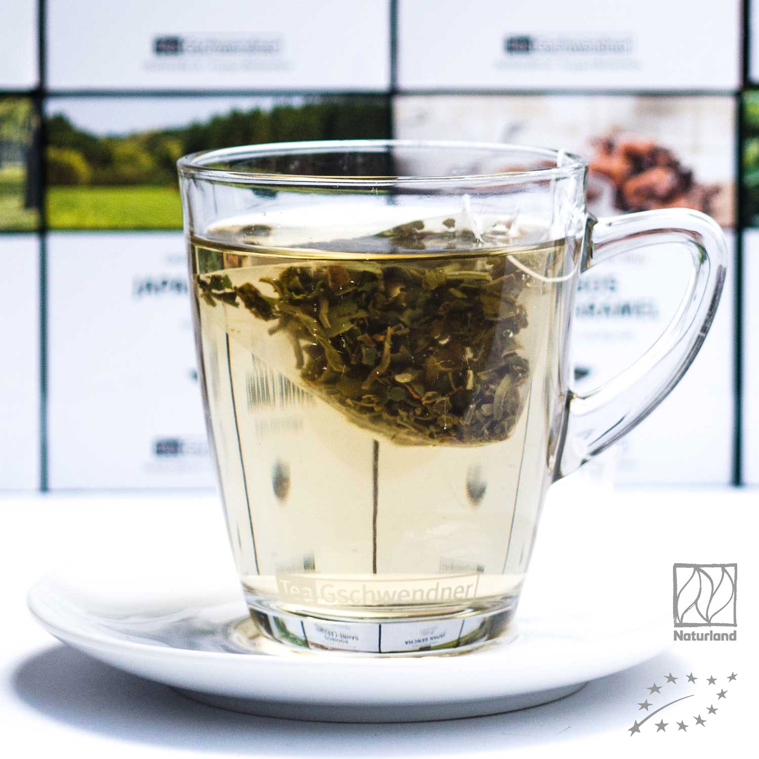 tea, loserblätter, Kräutertee, Glasbecher, Infusion