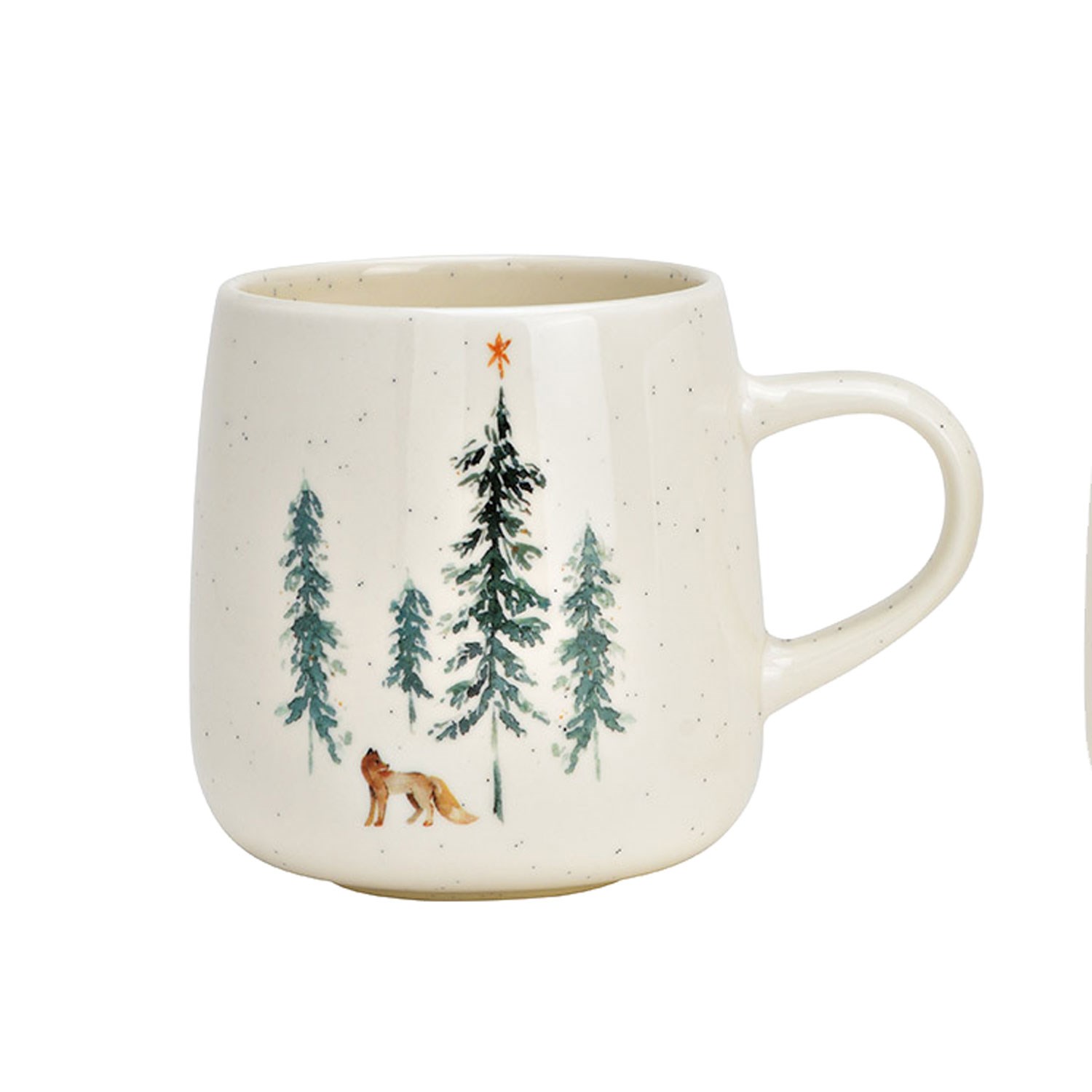 Tasse, Porzellan, Winterwald, Hund, Tiere