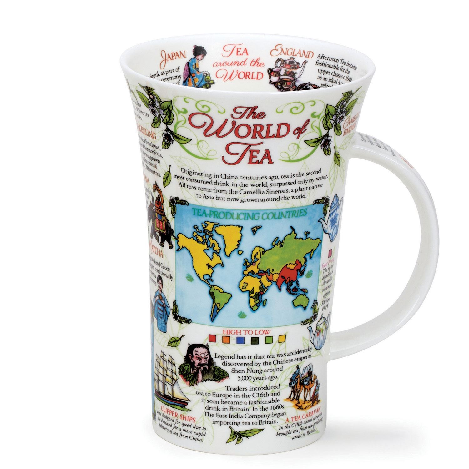 Dunoon Becher 'Glencoe Die Bienen' – 0,5l Aus Feinem Knochenporzellan, Made In England